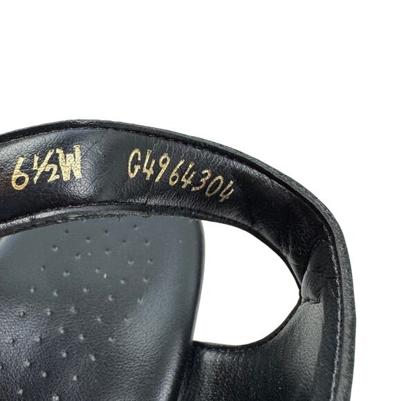 SAS Black Suntimer Comfort Cushioned Support Classy Heeled Sandals Women's 6.5 - Picture 9 of 10